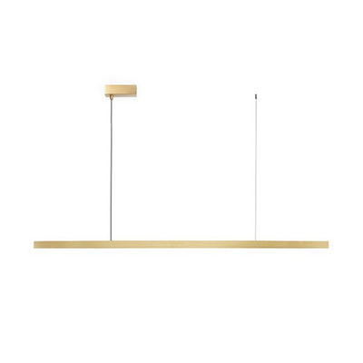 Module Linear LED Pendant | 1.2M | Brass | Brushed Copper Shade Design