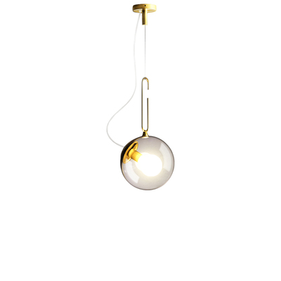 Vintage Burnished Brass Pendant | Earring Pearl | G80 LED Bulb