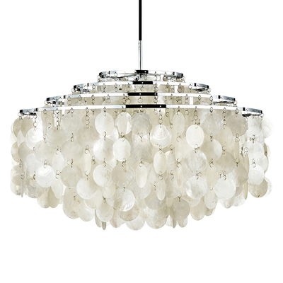 Lectory Fun 10DM Silver Pendant | Seashell Discs | Stainless Steel Plated Stainless Steel