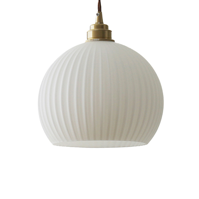 Lectory LED Pendant Lamp | Brass Holder Amberina | Forest Glass | 20cm 