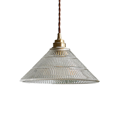Lectory LED Pendant Lamp | MORU Brass Cone | Brass Holder 
