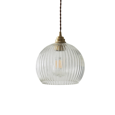Lectory LED Pendant Lamp | Brass Holder Amberina | Clear Glass 