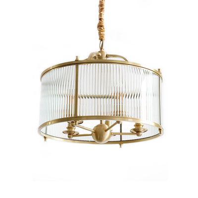 Lectory LED Pendant Lamp | Brass Lantern | Glass Shade With Brass Handle 