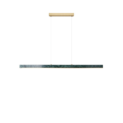  Lectory LED Pendant Lamp | Green Marble | Long Ceiling Bar 