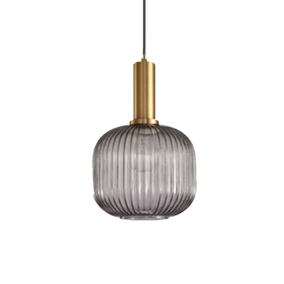 Lectory LED Pendant Lamp | Brass Holder Amberina | Smokey Grey