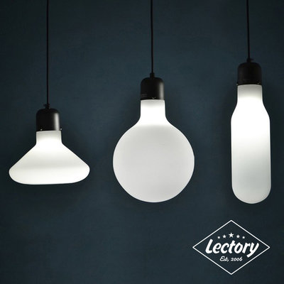 Vintage Pendant Lamp - Frosted Glass | w/ 7W LED Bulb | Modern Industrial
