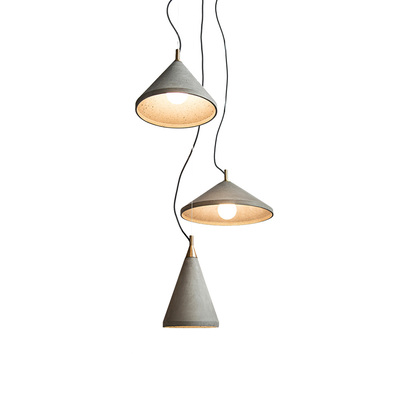 LED Concrete Pendant Lamp | Cone | 7W E27 Socket | C119151