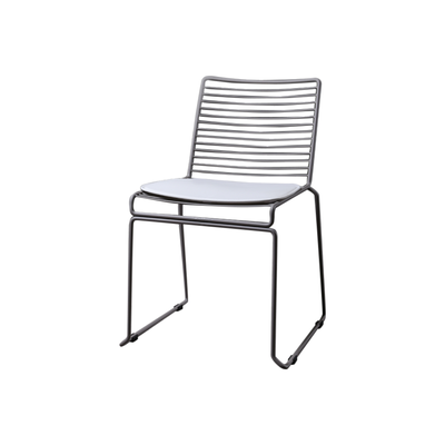 Metal Dining Chair | Indoor / Outdoor | Grey | Design By Hee Welling