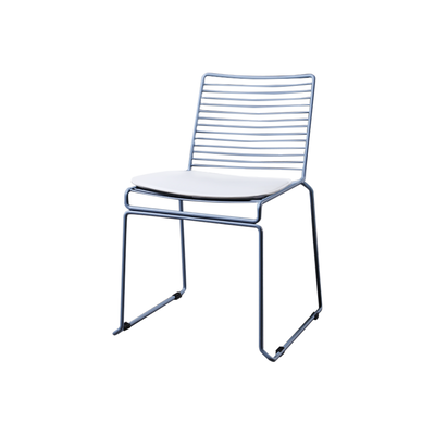 Metal Dining Chair | Hee | Indoor / Outdoor | Light Blue