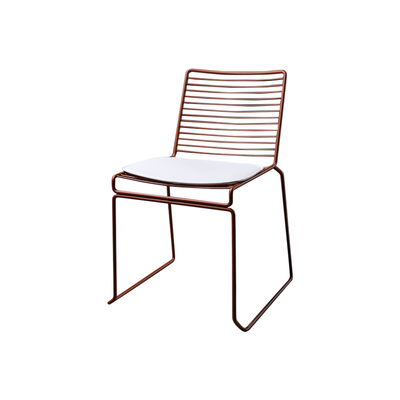 Metal Dining Chair | Indoor / Outdoor | Brick Red | Design By Hee Welling