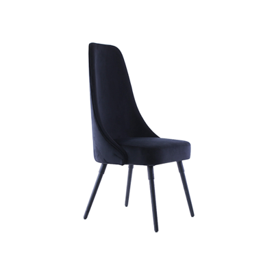 Lectory Highness Dining Chair | Highback Velvet Classic Black