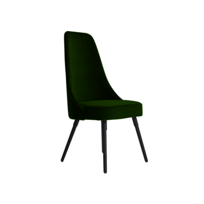 Lectory Highness Dining Chair | Highback Velvet Dark Green
