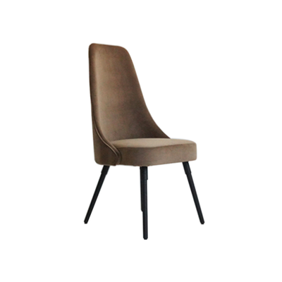 Lectory Highness Dining Chair | Highback Velvet Khaki