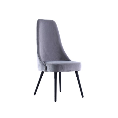 Lectory Highness Dining Chair | Highback Velvet Light Grey