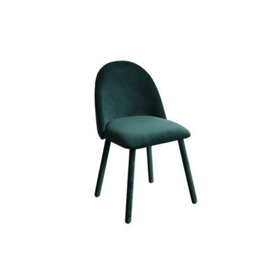 Danish Dressing Chair | Velvet Fabric Cover | Green