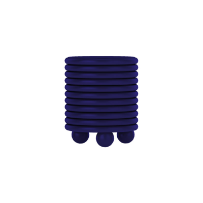 Lectory Danish Michelin Stool | White Oak Timber | Navy Blue
