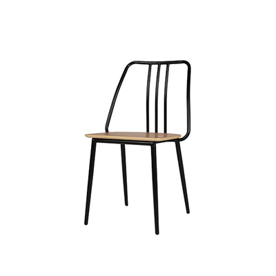 Danish Dining Chair | Metal Frame | Black