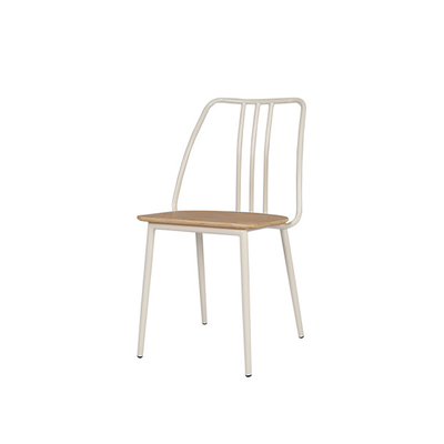 Danish Dining Chair | Metal Frame | White