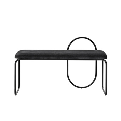 Replica Angui Bench | Classic Black with Velvet Cover