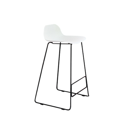 Danish Barstool | Muno Metal Frame | 75cm | White | Scandinavian Kitchen Dinning