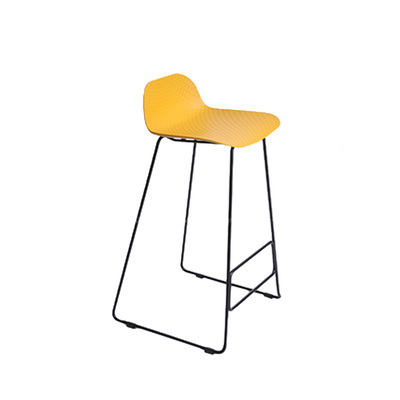 Danish Barstool | Muno Metal Frame | 75cm | Yellow | Scandinavian Kitchen Dinning