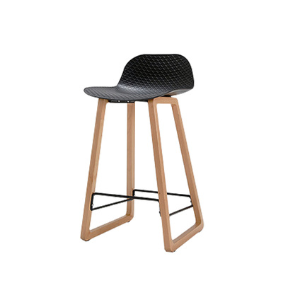 Danish Barstool | Muno Wood Frame | 70cm | Black | Scandinavian Kitchen Dinning