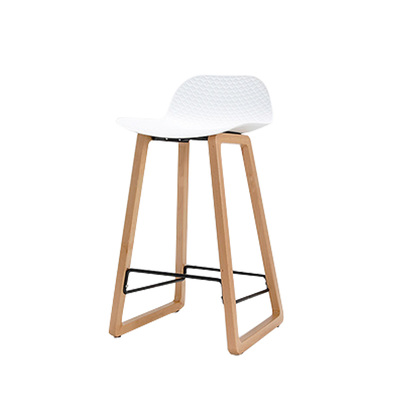 Danish Barstool | Muno Wood Frame | 70cm | White | Scandinavian Kitchen Dinning