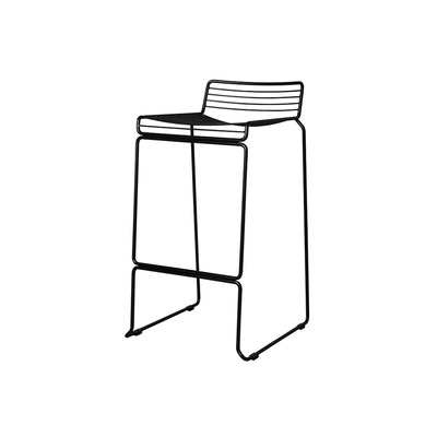 Danish Bar Stool | BC024 Metal Frame | Black