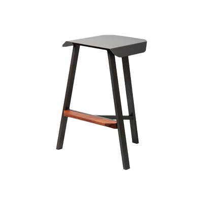 Danish Bar Stool | DF002 Metal | Matt Black
