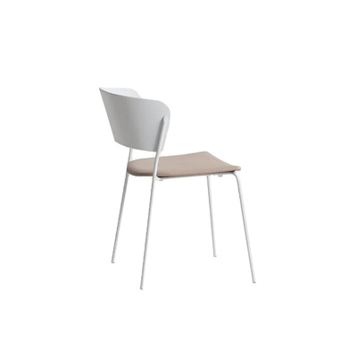 Spanish Dining Chair | ARC Replica | White Frame | Beige Seat | White Back 