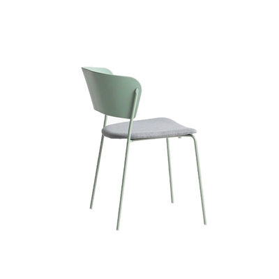 Spanish Dining Chair | ARC Replica | Matcha Green Frame | Grey Seat | Matcha Green Back 