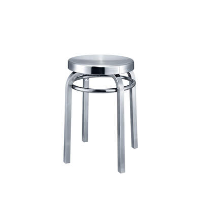 Stainless Steel Bar Stool | BC049 | Brushed Finish | Commercial Grade | Short Stool 46cm