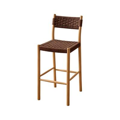 Woven Counter Stool | Halden | Chocolate Rope Seat | Natural Ash