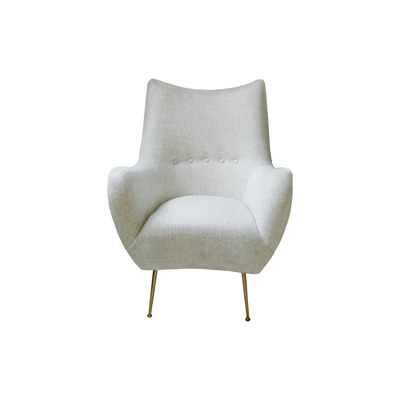 Jimu Arm Chair | Cotton Fabric | Single Sofa 