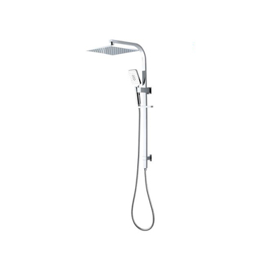 Shower Station | 2 In 1 | Square Head 200mm | Adjustable | Chrome