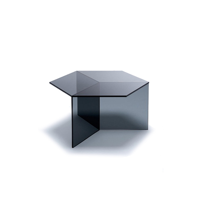 Acrylic Side Table | Hexagon Top | Black 