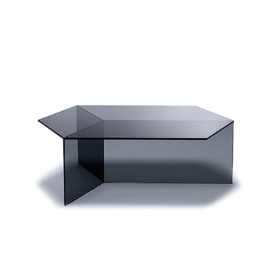 Acrylic Tea Table | Hexagon Top | Black 