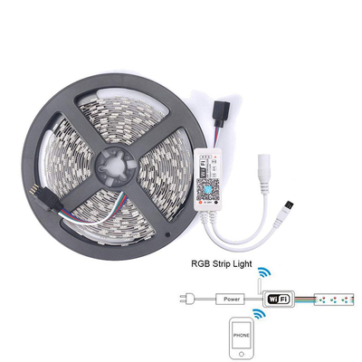 5M RGB WIFI Smart LED Strip Light | 0.24W/ D | Google Home Alexa Compatable