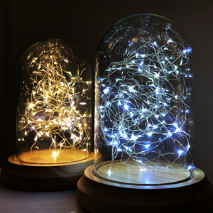 Vintage Table Lamp - Galaxy Dome | w/ LED Strips | Bedside Starry Light Star