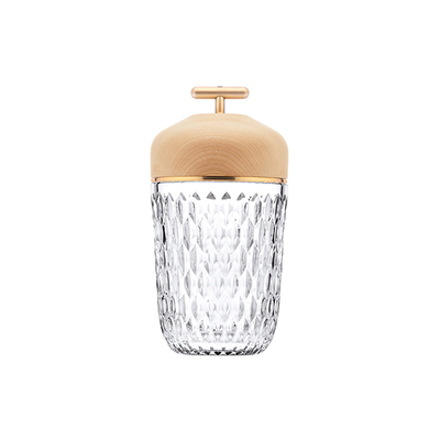 Lectory Crystals Acorn Bedside Table Lamp | Natrual Oak | Replica Saint Louis Portable Dimmable Light