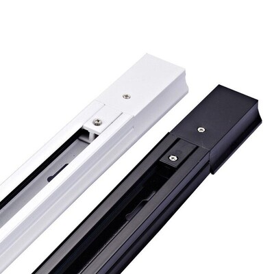 Aluminium Standard 3 Wire Track for LED Track light in White / Black 