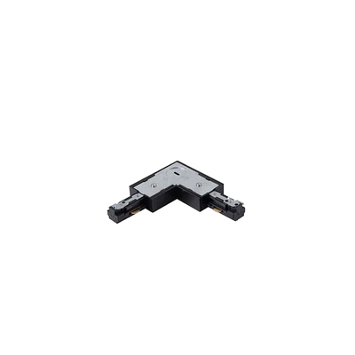 L Shape Conner Connector for 3 Wire Track | White / Black 