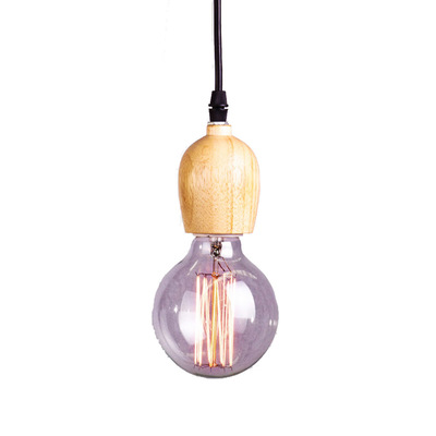Vintage Pendant Lamp - Wood Sprout | Nordic Single Socket Only No Bulb