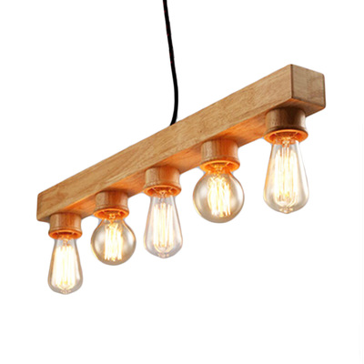 Vintage Pendant Lamp - 5 Bar Heads | Bulbs Are Not Included