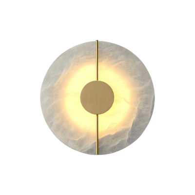 LED Wall Lamp | Gold Marble Round | Warm White | 20cm