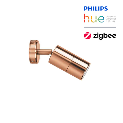 5W LED Smart Zigbee RGB Wall Spot Lamp | IP65 | Copper | Single Head Adjustable