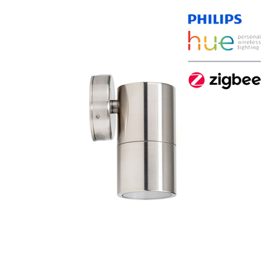 5W LED Smart Zigbee RGB Wall Pillar Lamp | IP65 | Silver | Downward Beam Only