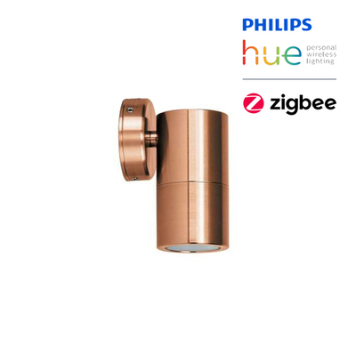 5W LED Smart Zigbee RGB Wall Pillar Lamp | IP65 | Copper | Downward Beam Only