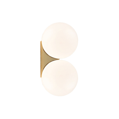 LED Wall Lamp | Replica SS150 | Twin Head | Brass Base | 30.4 x 15cm