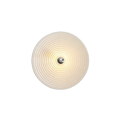 LED Wall Lamp | Drip Ripple | Round Plaster Plate | Warm White 
